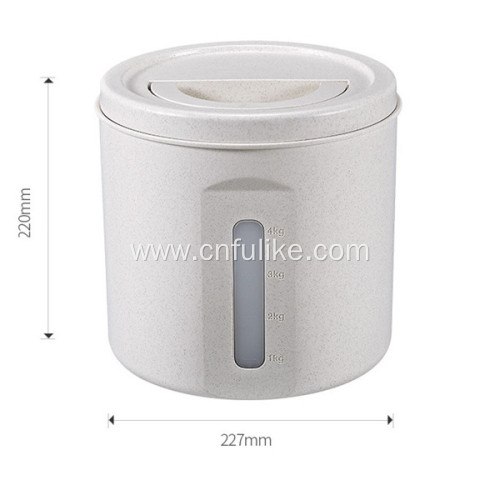 Plastic Sealed Rice Barrels Household Storage Container